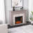 Torlington Marble Tiled Criss Cross Fireplace