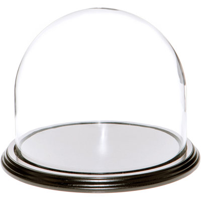 Cloche à dôme en verre 8 "x 6,5" Jenett