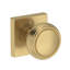 Bremerton Passage Knob with Contemporary Square Rose in Satin Nickel-1072009274