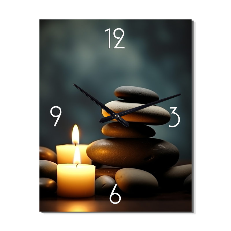Bougie flamme Zen Stone Cairn Sculpture Balance III - Spiritual Stone, Petit