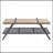 Oak And Sandy Grey 1-Shelf Coffee Table