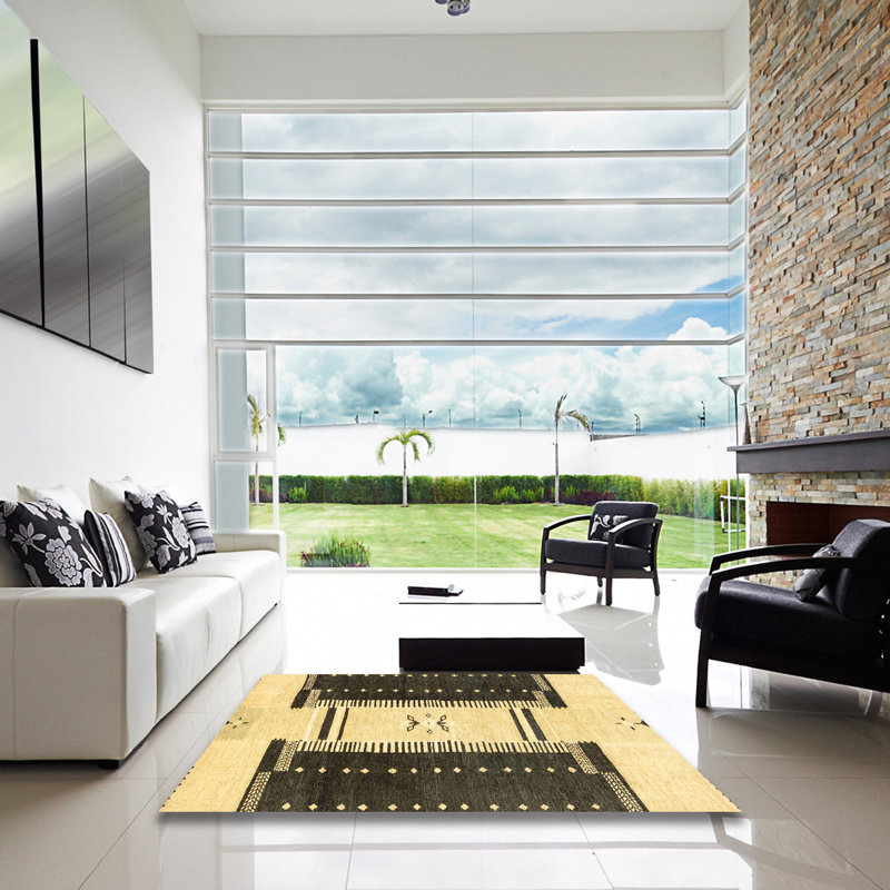 Tapis abstrait moderne 3303, Carré 3 pi
