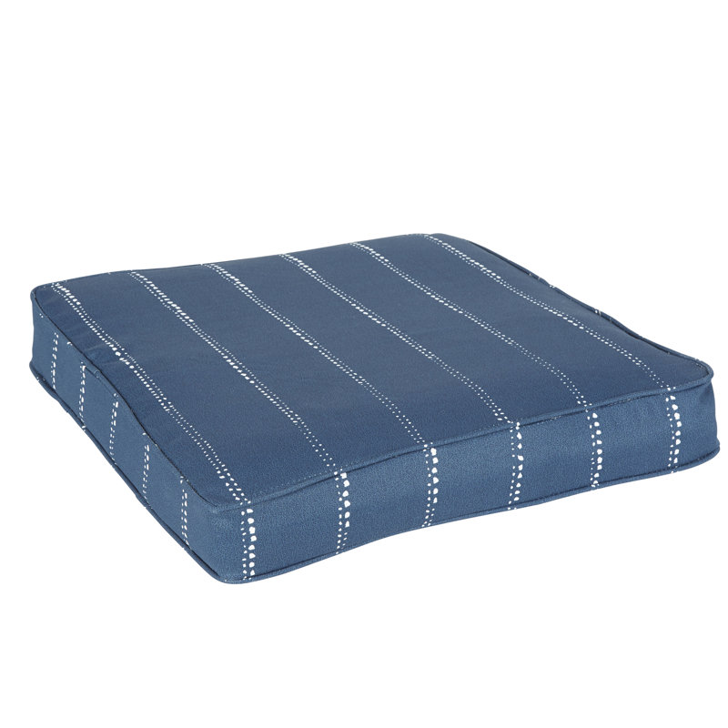 Dufresne Outdoor 3'' Dining Chair Cushion, 5" H x 29" W x 27" D, Navy