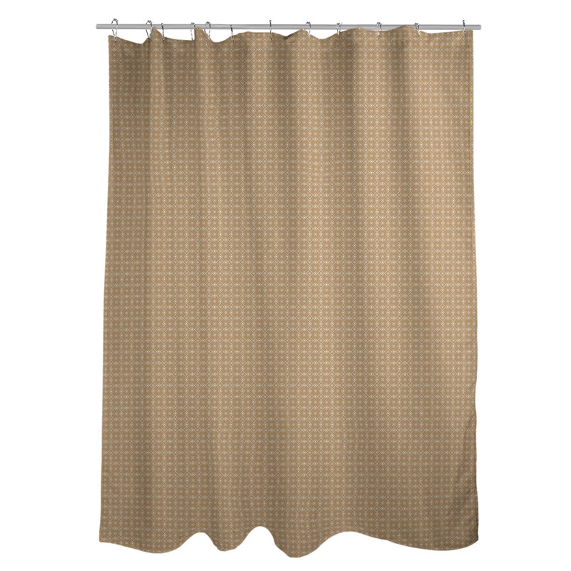 Rideau de douche simple Katelyn Elizabeth, Brun