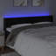 Led Headboard Black 183X16X78/88 Cm Velvet