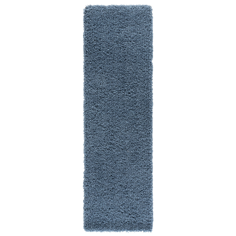 Assar Handmade Tufted Light Blue Area Rug, Runner 2'3" x 8'