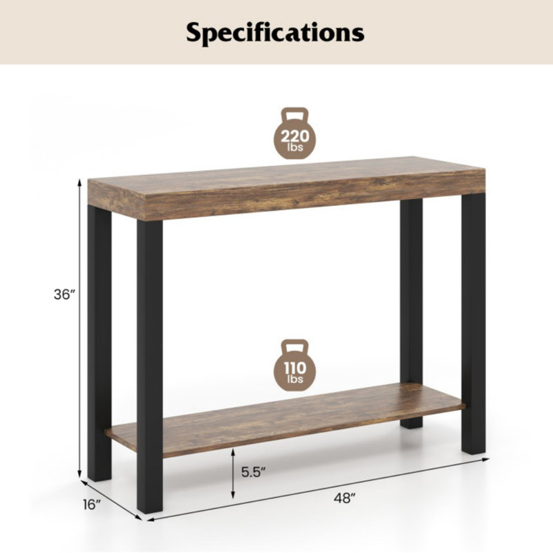Table de bar à 2 niveaux avec tablettes ouvertes et rangement pour le bar de la cuisine de la maison