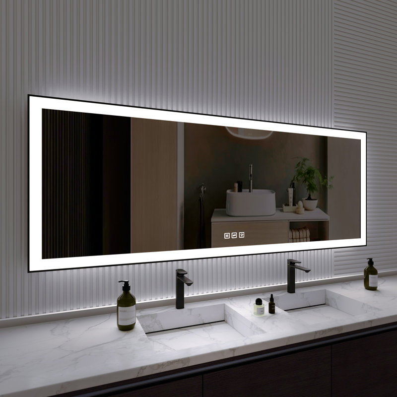Aluminum Flat Mirror, 32" H x 84" W