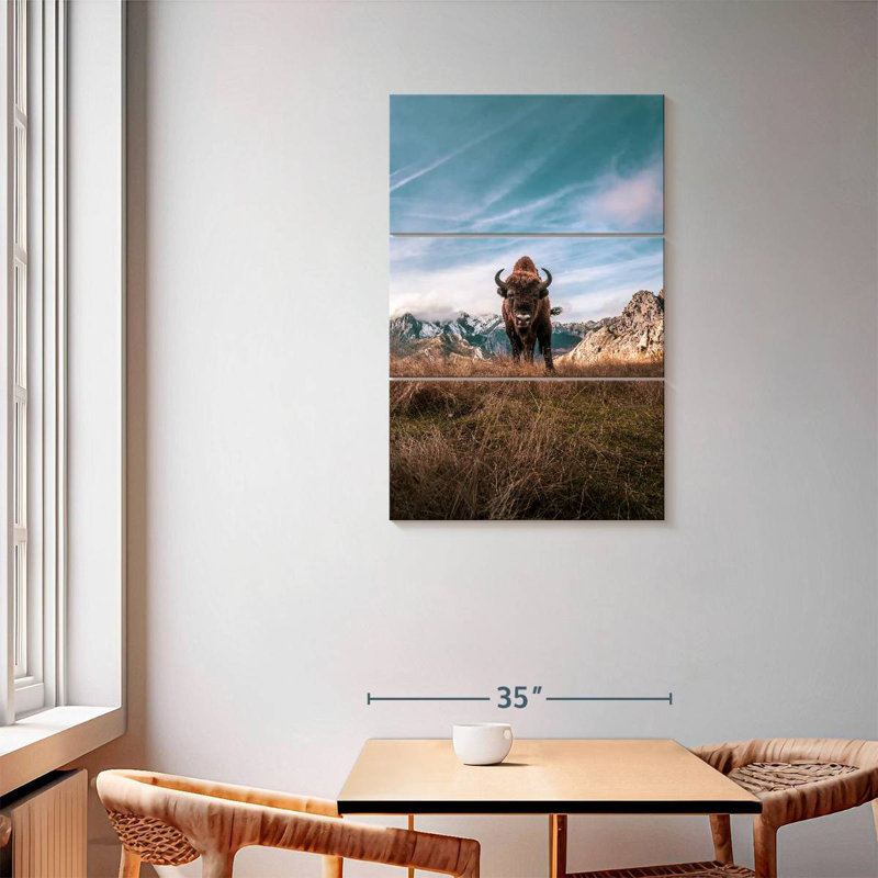 Bison, 57" H x 36" W