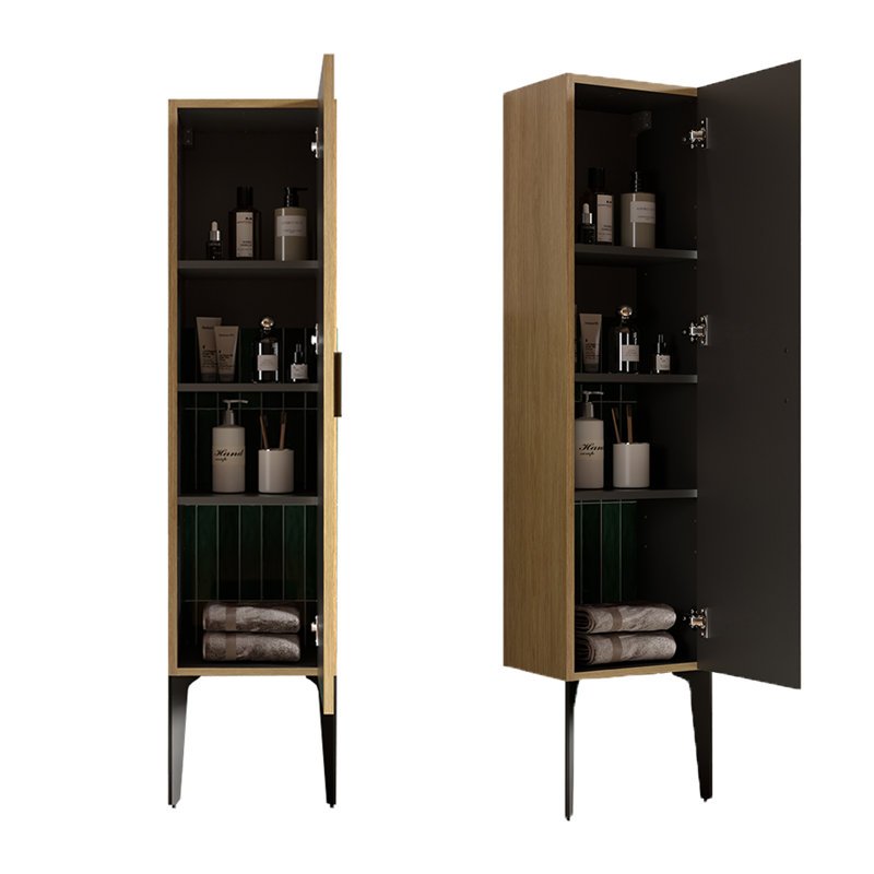 Armoire latérale autoportante à rayures Modern