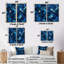 Cubes de symétrie bleu profond cobalt - art géométrique abstrait géométrique-1485091357-1485091356-1485091347