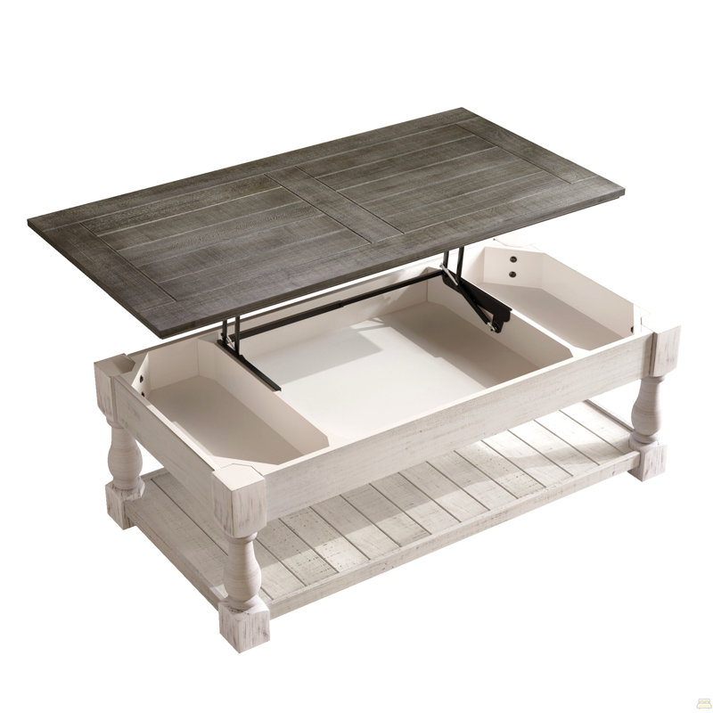 Table basse à plateau relevable Farmhouse