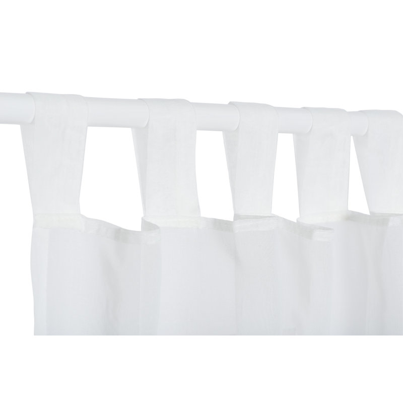 Sheer Curtain Single Panel, Cream