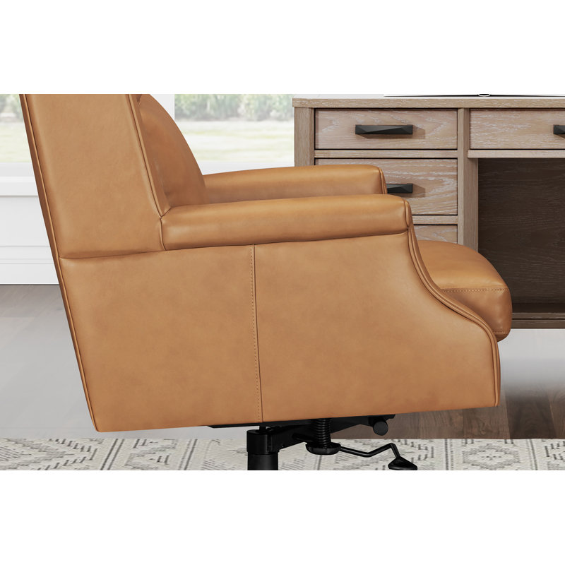 Chaise de bureau en cuir, Renaissance Cayanne