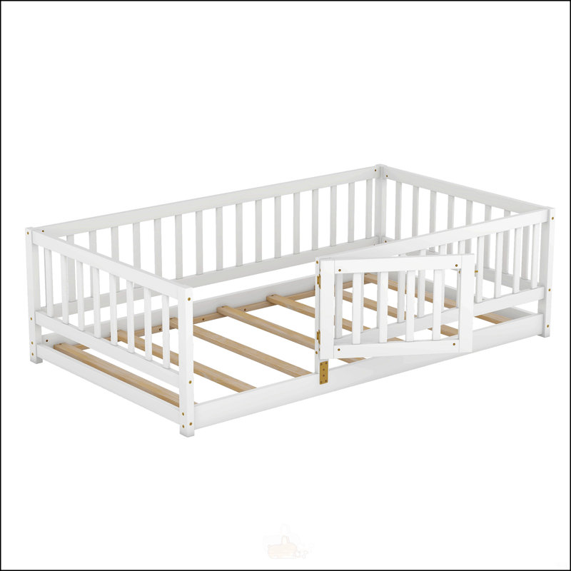 Twin Size Floor Bed With Slats