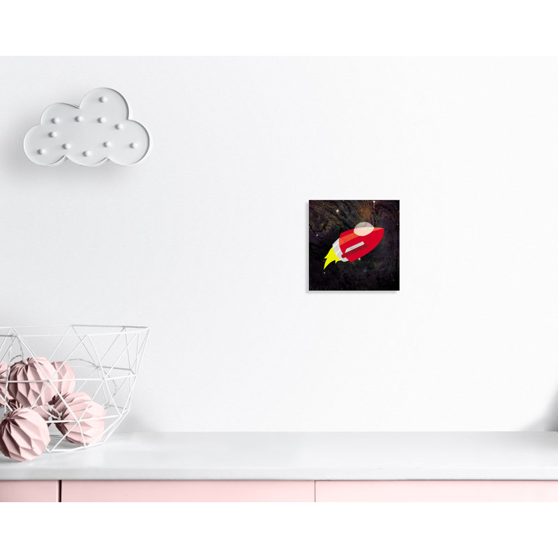 «Spaceship Adventure Two», art sur toile, H 12 po x l 12 po x P 1,5 po