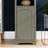 64" Tall Bathroom Shelf Cabinet - 4 Adjustable Shelves & Laundry Hamper Grey For Compact Areas Handy Narrow With And Useful