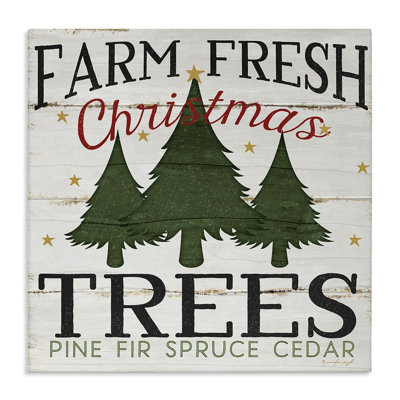 «Farm Fresh Christmas Trees», impression