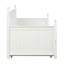 Lit de jour simple en bois avec lit gigogne simple (blanc)