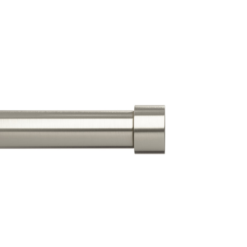 Tringle à rideaux Cappa pour fenêtres, réglable, de 168 cm à 305 cm, nickel, 66" - 120", Nickel