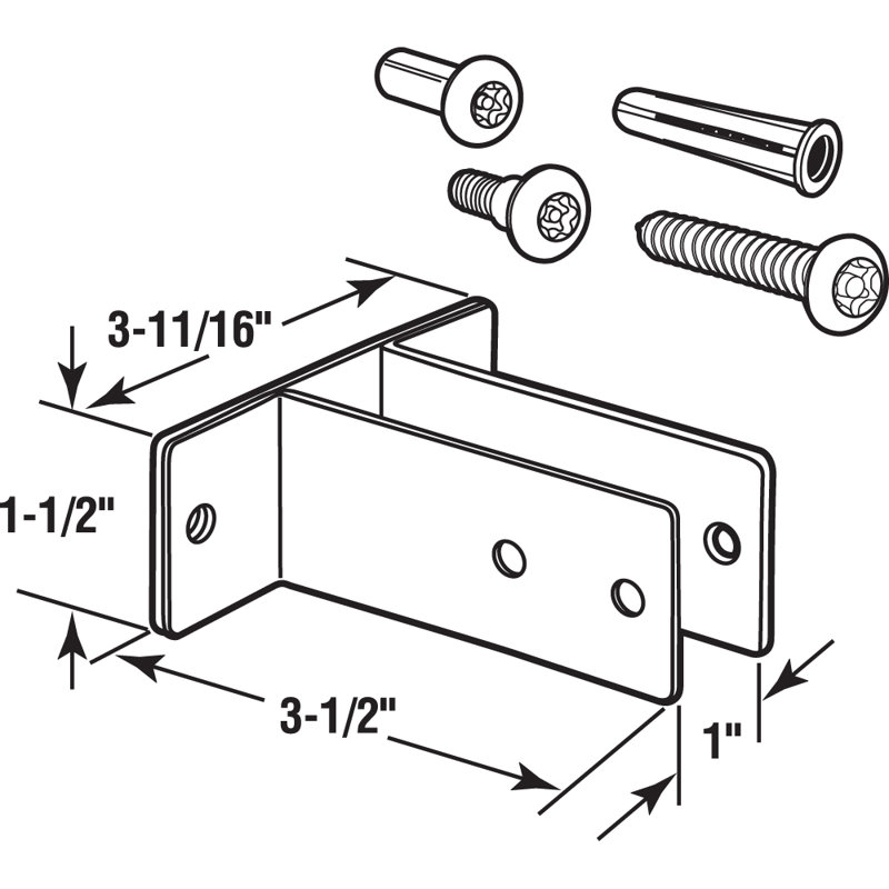 Prime-Line Two Ear Wall Bracket