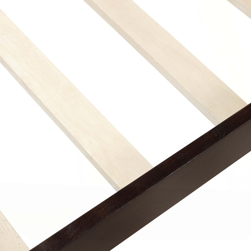 Lit plateforme en bois avec support pour tête de lit / pied de lit / lattes de bois