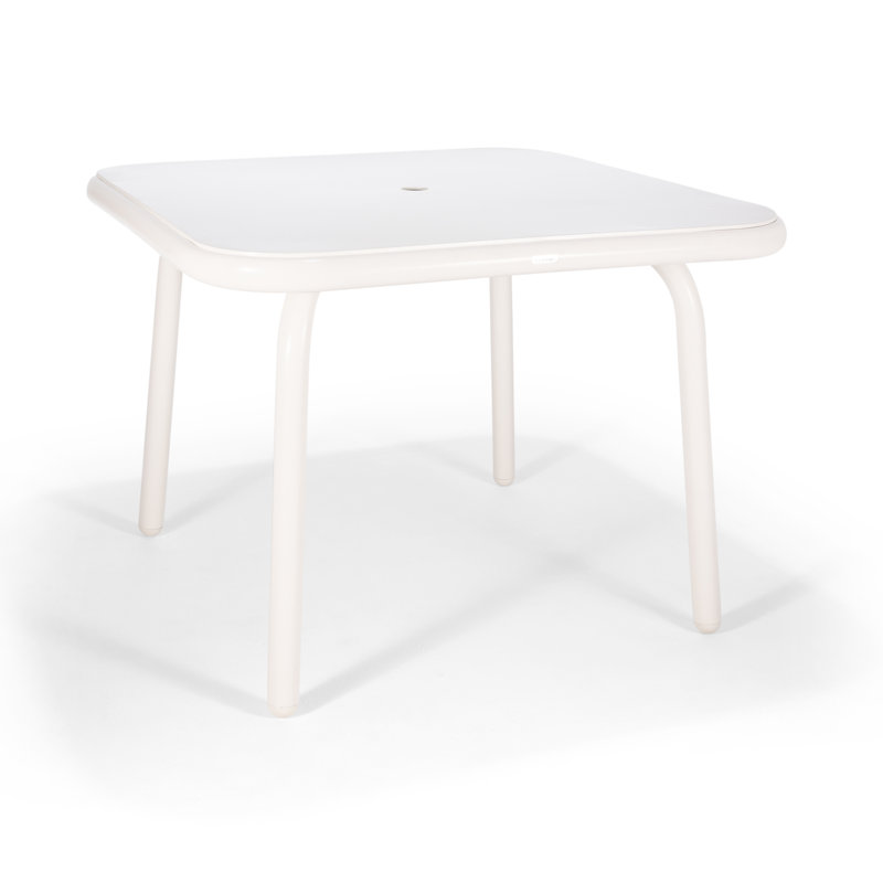 Table de salle à manger Holsen, Blanc, H 29 po x l 42 po x P 42 po