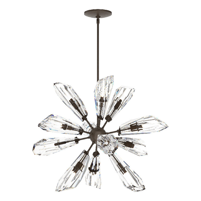 Lustre à 12 lumières Luma, Bronze