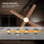 Ventilateur de plafond d'intérieur noir mat 48 po avec télécommande à intensité variable à DEL variable et télécommande Luminza
