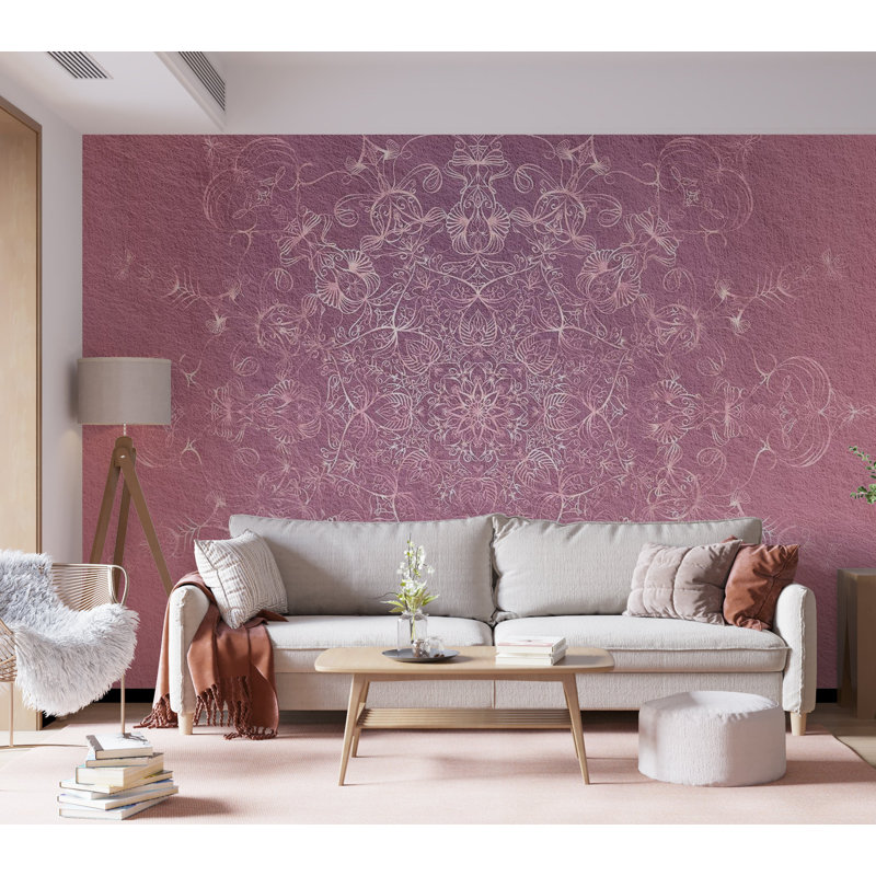 Murale simple simple pastel amovible en pastel, L 82 po x l 115 po