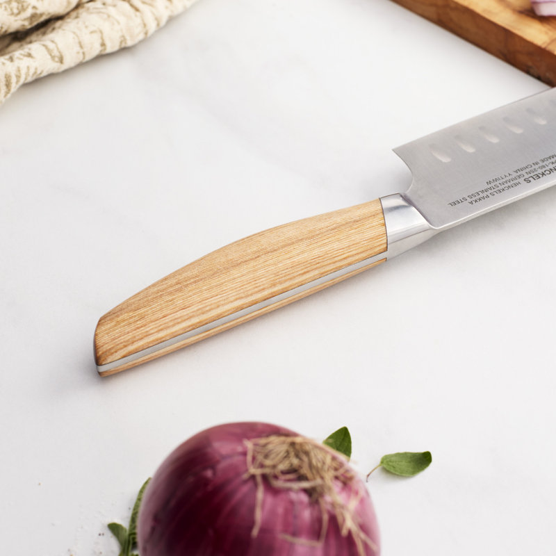 Henckels Pakka 7-Inch Hollow Edge Santoku