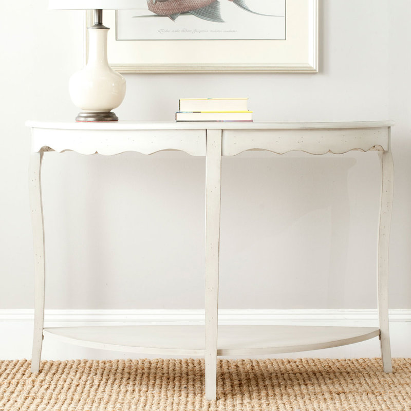Console en bois de pin Christina, Bouleau blanc