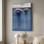 Art rétro sur toile, impression aquarelle méduse bleu foncé, décoration murale 24 x 36 grand thème océan pour bureau
