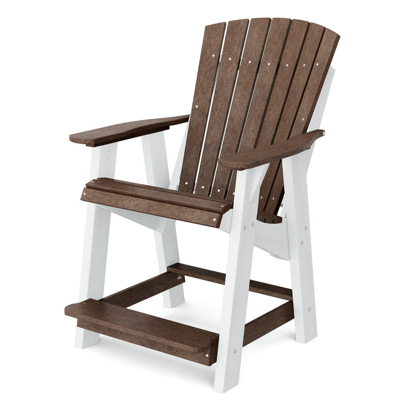 Chaise haute Adirondack Heritage, Brun Tudor / blanc