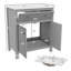 30 Inch Bathroom Vanity With Ceramic Sink Combo, Solid Wood Frame Bathroom Storage Cabinet, Freestanding Vanity Set With Soft Closing Doors