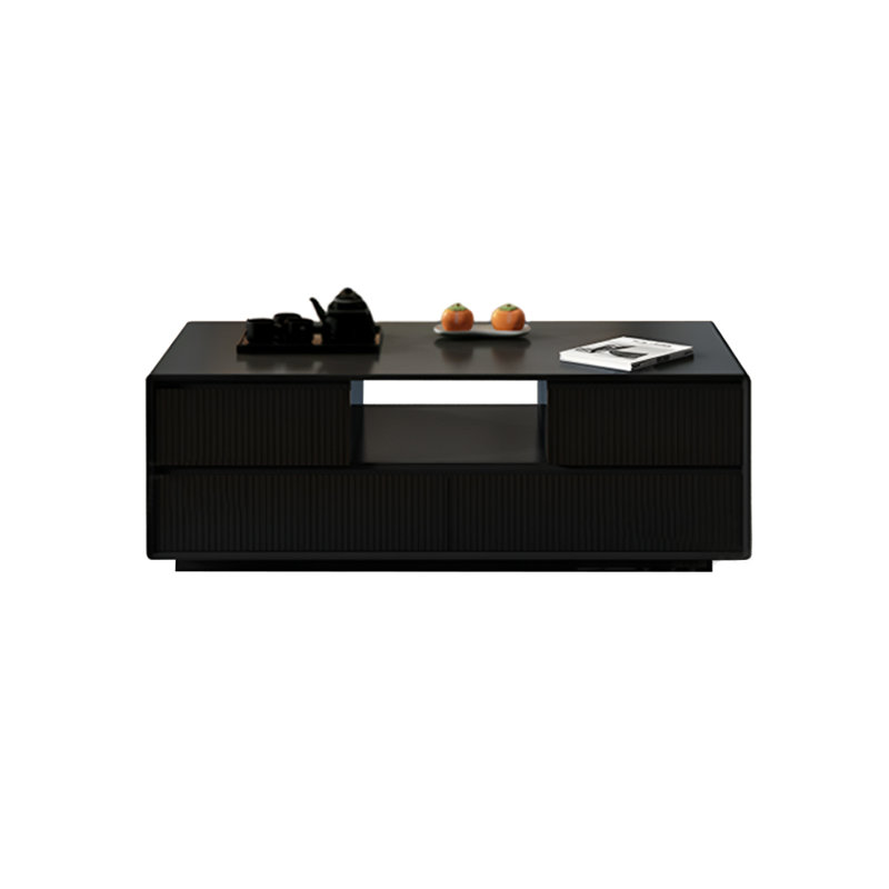 Table basse Modern, H 19,68 po x L 55,12 po x l 31,49 po, Noir