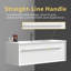U051-Nevia48w-156 Ensemble de meuble-lavabo neige 48 po avec évier à surface solide Nevia