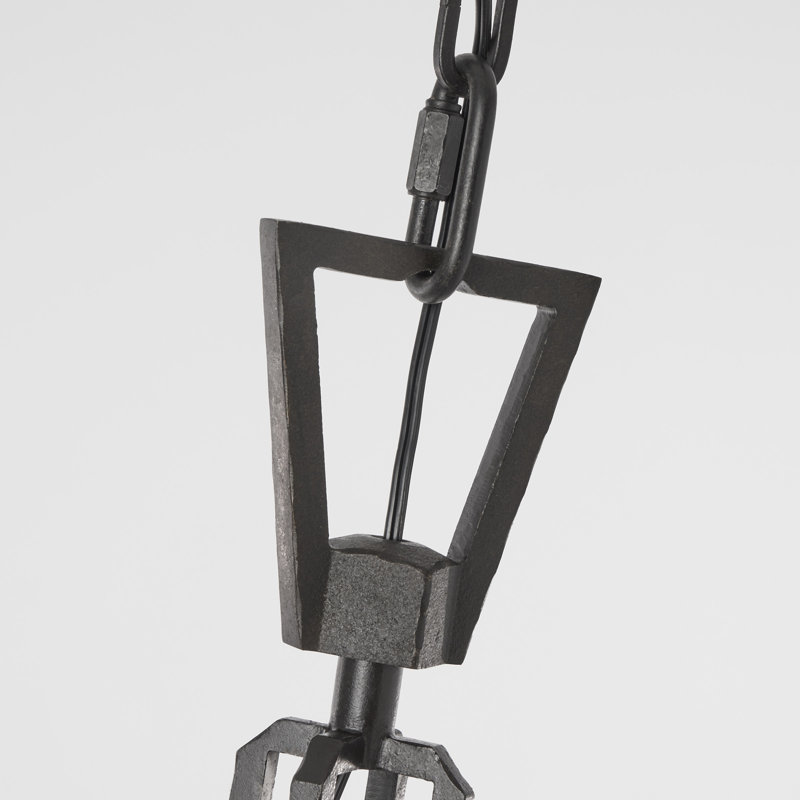 Chapman & Myers Darlana Two-Tier Chandelier, Aged Iron, 53.25" H x 50" W x 50" D