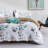 Lunaria Corsello 100% Long-Staple Cotton Duvet Cover Set, Teal Leaf Gradient, 3pc Ultra-Soft Breathable Bedding-232480920