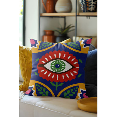 Coussin décoratif en microsuède Kris