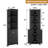 68" Tall Fluted Corner Cabinet For Bathroom, Modern Living Room & Kitchen - Adjustable Shelves, Space-saving Natural Oak Storage, Curved Profile Design-1336248855