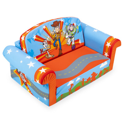 Marshmallow Furniture Kids 2-in-1 Flip Open Foam Compressed Sofa Bed, Toy Story 4 by Marshmallow Furniture