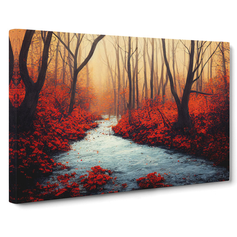Dignified Autumn Forest - Wrapped Canvas, 35cm H x 50cm W x 3cm D
