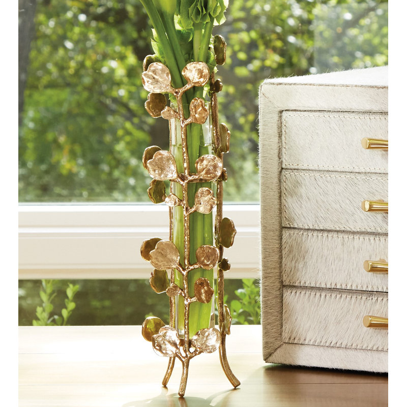 Bauhinia Bud Vase, Brass