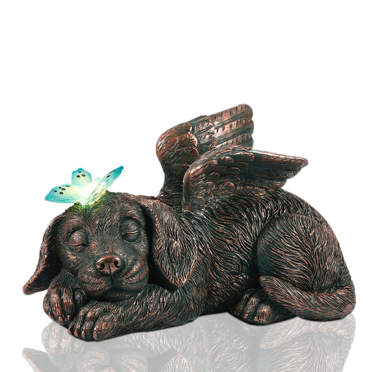 Arlmont & Co. Katty Puppy Angel Garden for Pet Memorial Gifts and