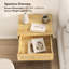 48cm W Manufactured Wood Bedside Table