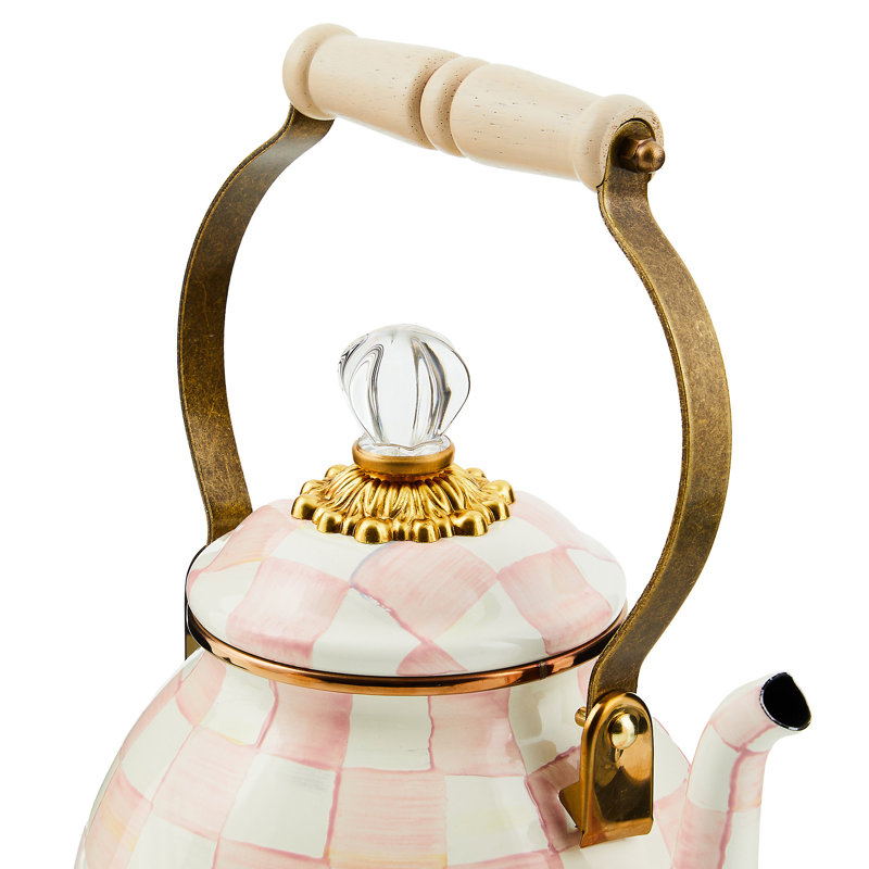 Rosy Check 3 Quart Tea Kettle, 2