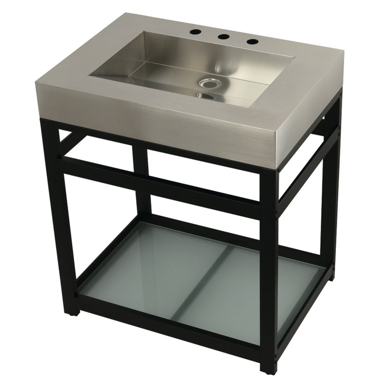 Fauceture 31" Single Bathroom Vanity, Matte Black