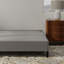 Noir et gris, rembourré, base standard, grand, lit, toutes les configurations de matelas, cadre de lit à assemblage rapide, lits en mousse, installation d'outils-1286690250