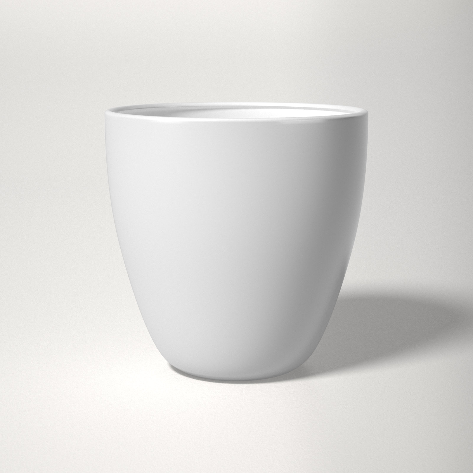 Elma Handmade Ceramic Table Vase, White, 11.75" H x 11.75" W x 5.5" D